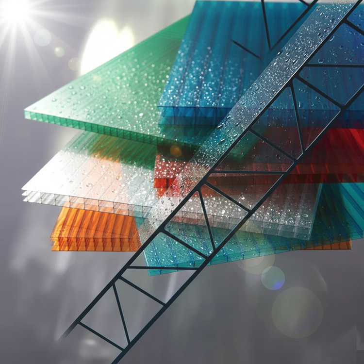 Поликарбонат сотовый цветной (инженерный)