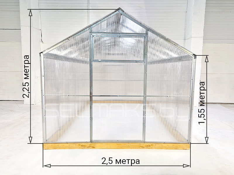 ТЕПЛИЦА АГРОНОМ КЛАССИК ПЛЮС , профиль 40х20, шаг 0.67