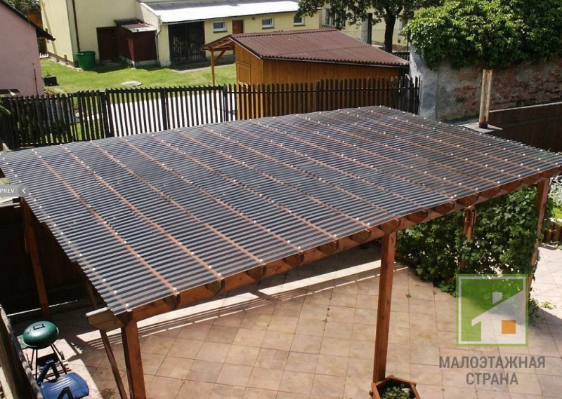 Профилированный монолитный поликарбонат ГРЕКО 3метра